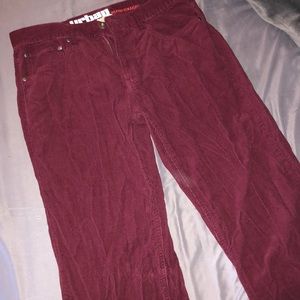 retro red jeans